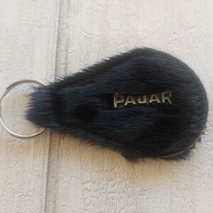 Pajar Canada Fur Pom Pom Keychain Keyring Bag Charm - Good Vintage Condition